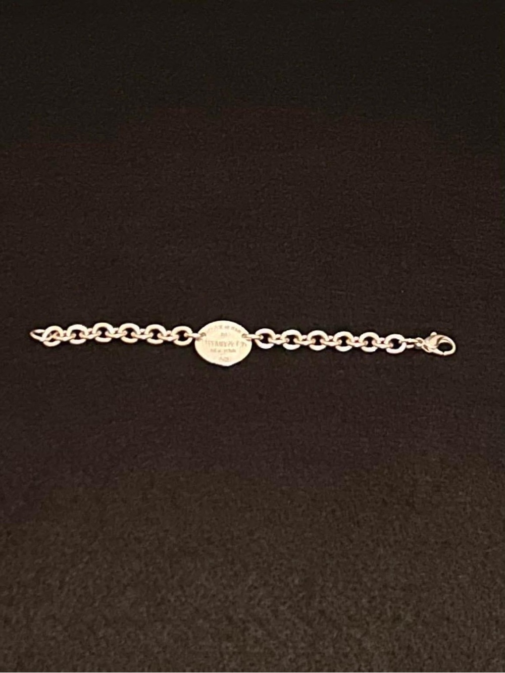 Tiffany & Co. Silver Round Tag Link Bracelet